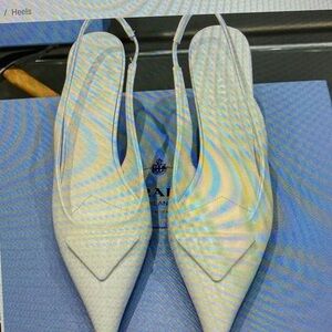 Aldo Elegant White Slingback Heels